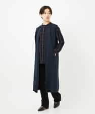 NHEAF81330 GIANNI LO GIUDICE(小さいサイズ)(メゾン ドゥ サンク) [セットアップ対応]デニムジャージージャンパースカート ネイビー
