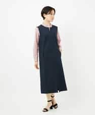 NHEAF81330 GIANNI LO GIUDICE(小さいサイズ)(メゾン ドゥ サンク) [セットアップ対応]デニムジャージージャンパースカート ネイビー