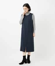 NHEAF81330 GIANNI LO GIUDICE(小さいサイズ)(メゾン ドゥ サンク) [セットアップ対応]デニムジャージージャンパースカート ネイビー