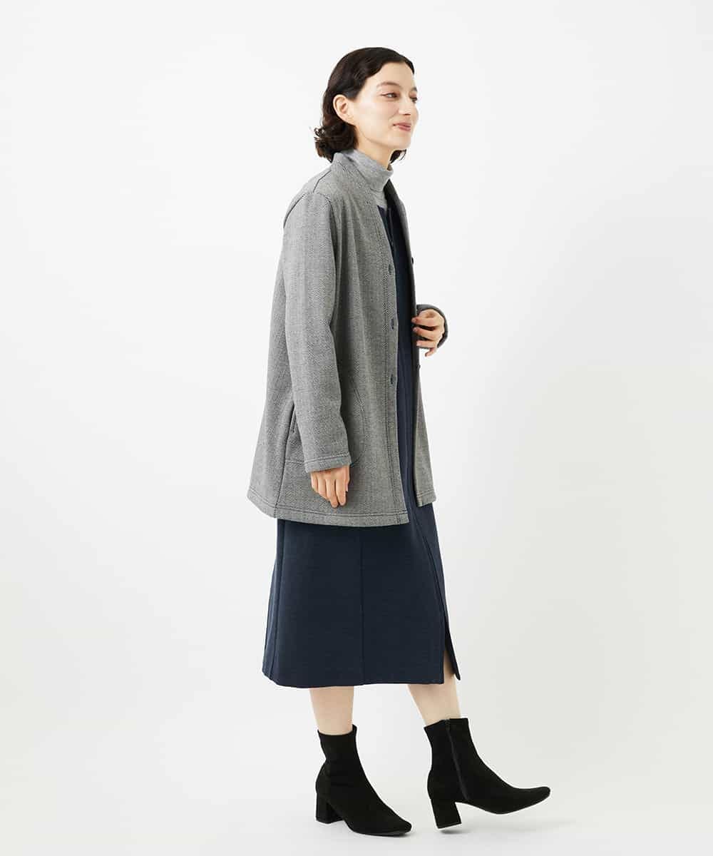 NHEAF81330 GIANNI LO GIUDICE(小さいサイズ)(メゾン ドゥ サンク) [セットアップ対応]デニムジャージージャンパースカート ネイビー