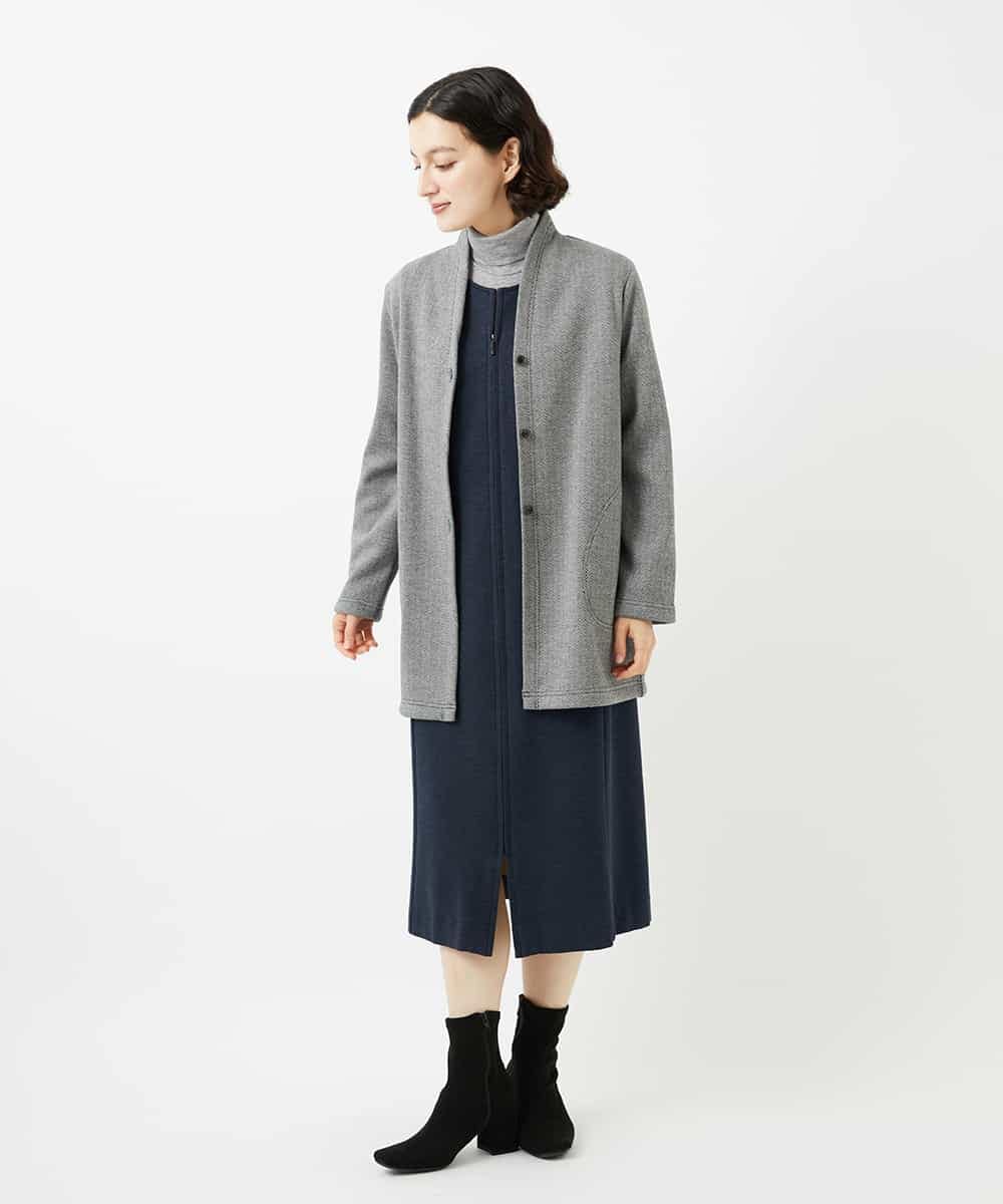 NHEAF81330 GIANNI LO GIUDICE(小さいサイズ)(メゾン ドゥ サンク) [セットアップ対応]デニムジャージージャンパースカート ネイビー