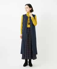 NHEAF81330 GIANNI LO GIUDICE(小さいサイズ)(メゾン ドゥ サンク) [セットアップ対応]デニムジャージージャンパースカート ネイビー