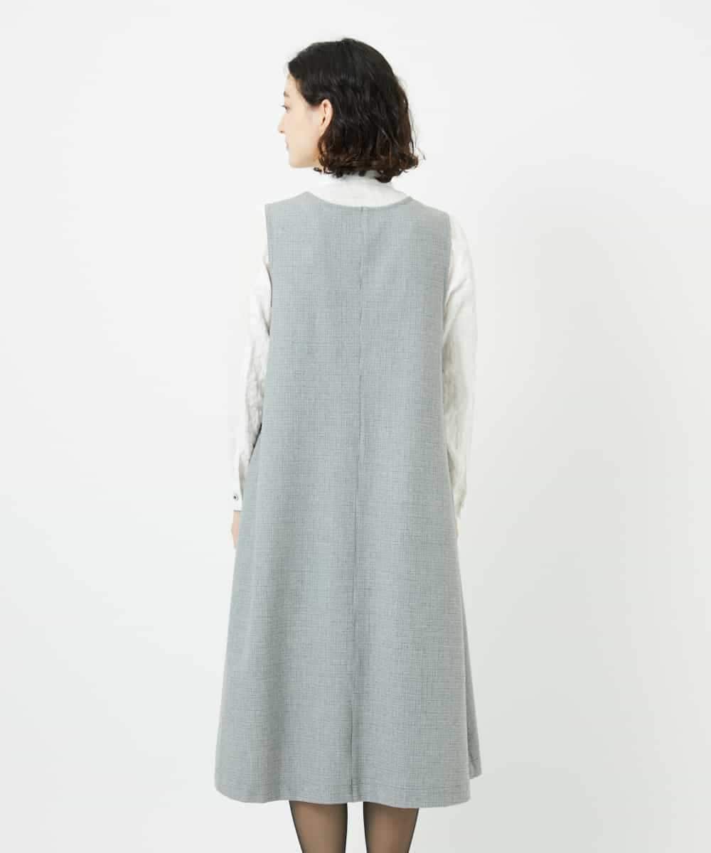 NHEAF84360 GIANNI LO GIUDICE(小さいサイズ)(メゾン ドゥ サンク) ガンクラブチェックジャンパースカート グレー