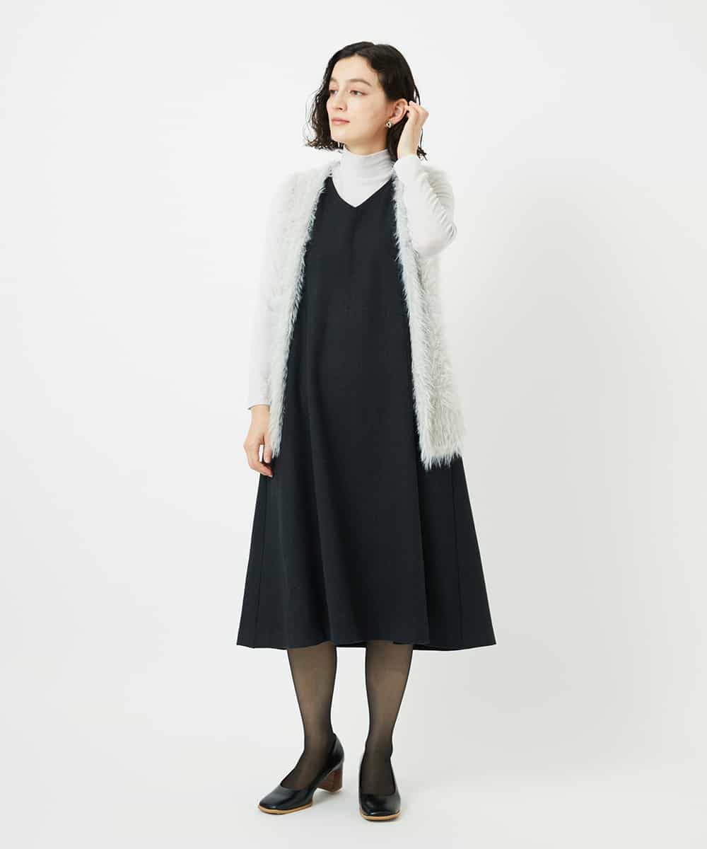 NHEAF84360 GIANNI LO GIUDICE(小さいサイズ)(メゾン ドゥ サンク) ガンクラブチェックジャンパースカート グレー