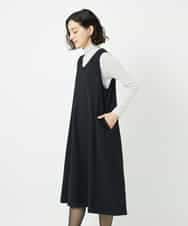 NHEAF84360 GIANNI LO GIUDICE(小さいサイズ)(メゾン ドゥ サンク) ガンクラブチェックジャンパースカート ブラック