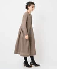 NHEAF85390 GIANNI LO GIUDICE(小さいサイズ)(メゾン ドゥ サンク) リファインガーゼワンピース ベージュ