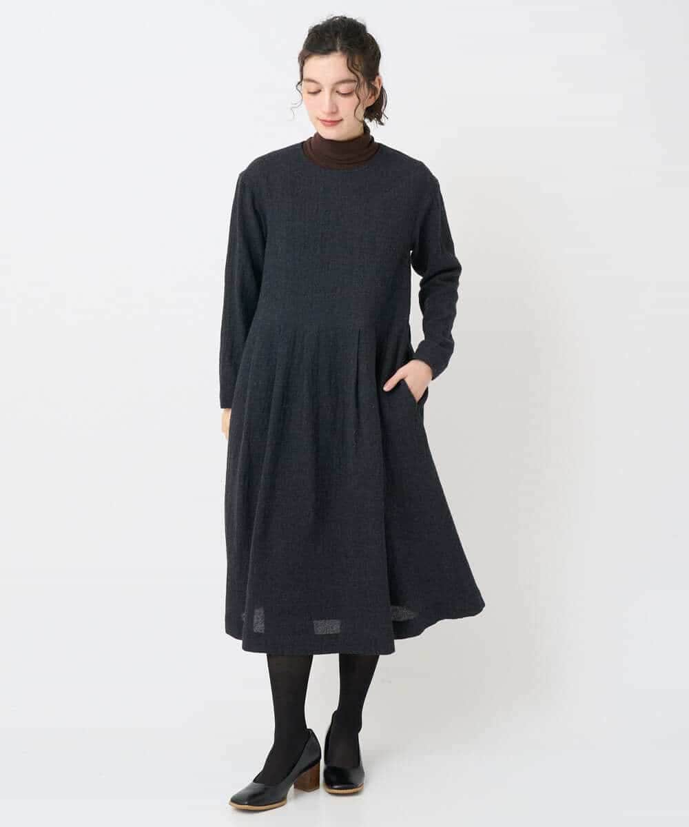 NHEAF85390 GIANNI LO GIUDICE(小さいサイズ)(メゾン ドゥ サンク) リファインガーゼワンピース ベージュ