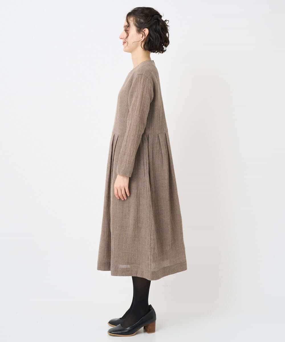 NHEAF85390 GIANNI LO GIUDICE(小さいサイズ)(メゾン ドゥ サンク) リファインガーゼワンピース ベージュ