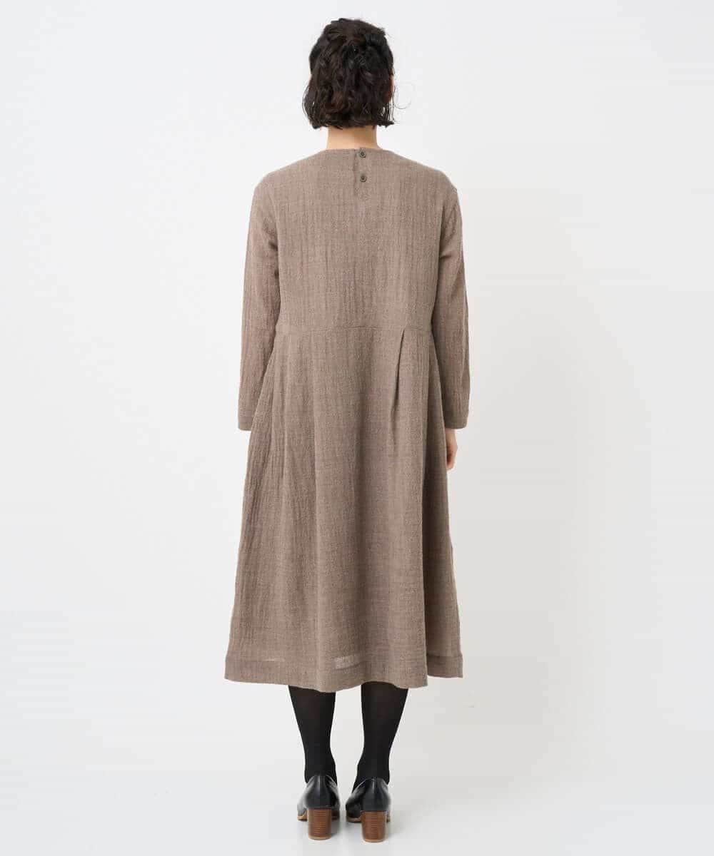 NHEAF85390 GIANNI LO GIUDICE(小さいサイズ)(メゾン ドゥ サンク) リファインガーゼワンピース ベージュ