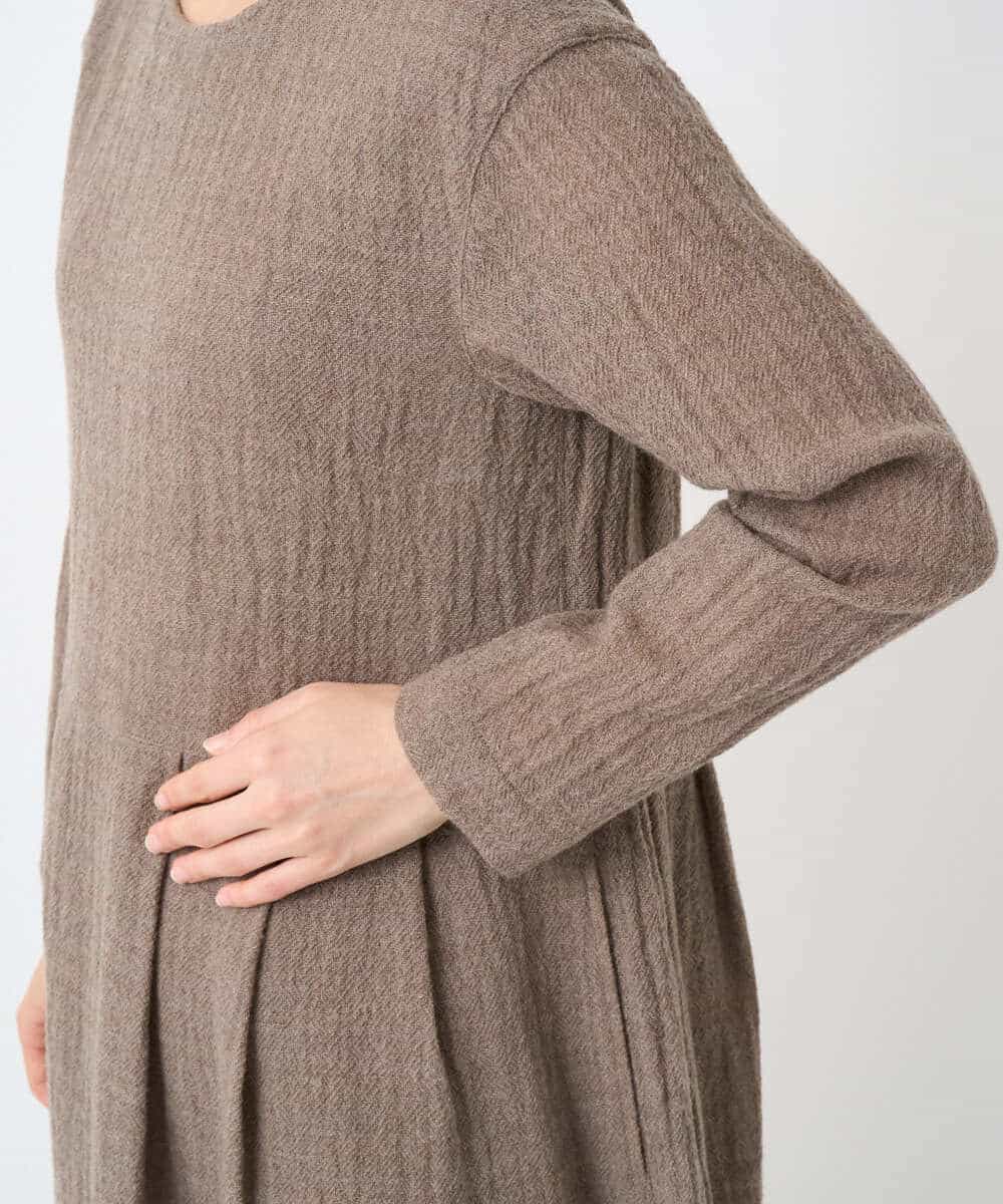 NHEAF85390 GIANNI LO GIUDICE(小さいサイズ)(メゾン ドゥ サンク) リファインガーゼワンピース ベージュ