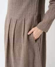 NHEAF85390 GIANNI LO GIUDICE(小さいサイズ)(メゾン ドゥ サンク) リファインガーゼワンピース ベージュ