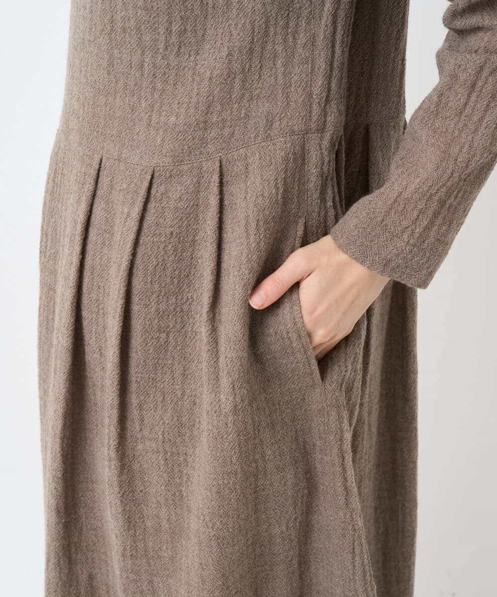 NHEAF85390 GIANNI LO GIUDICE(小さいサイズ)(メゾン ドゥ サンク) リファインガーゼワンピース ベージュ