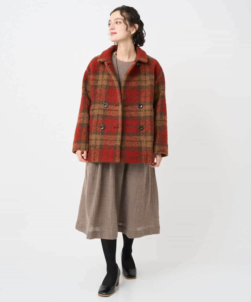 NHEAF85390 GIANNI LO GIUDICE(小さいサイズ)(メゾン ドゥ サンク) リファインガーゼワンピース ベージュ