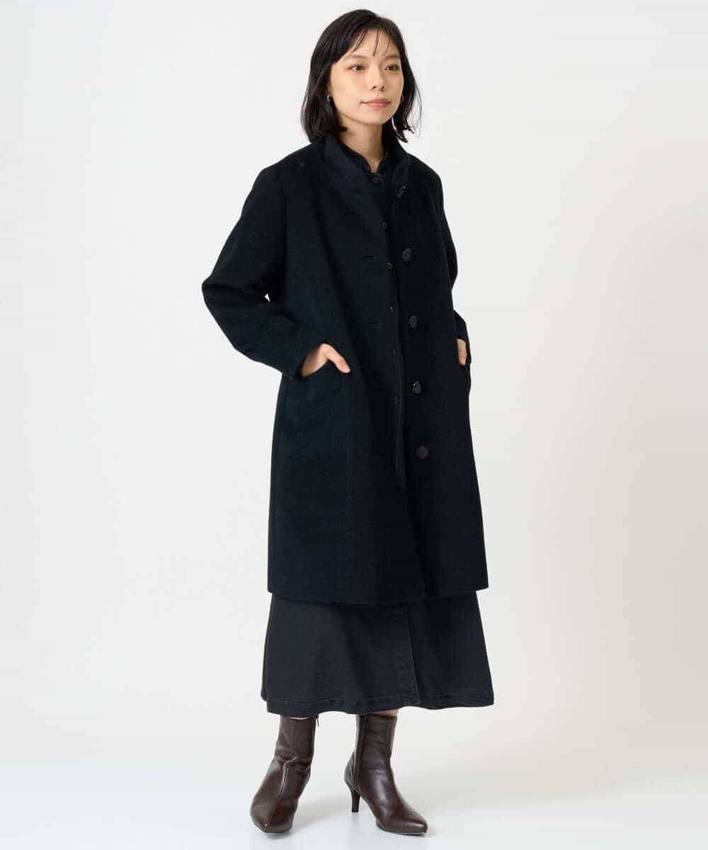 NHEAH37390 GIANNI LO GIUDICE(小さいサイズ)(メゾン ドゥ サンク) テンセルデニムヴィンテージワンピース ダークグレー