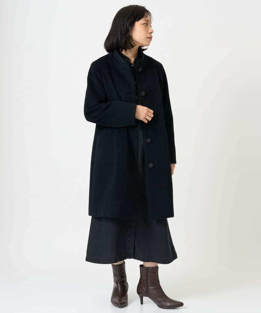 NHEAH37390 GIANNI LO GIUDICE(小さいサイズ)(メゾン ドゥ サンク) テンセルデニムヴィンテージワンピース ダークグレー