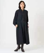 NHEAH37390 GIANNI LO GIUDICE(小さいサイズ)(メゾン ドゥ サンク) テンセルデニムヴィンテージワンピース ダークグレー