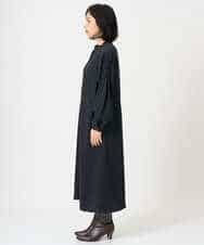 NHEAH37390 GIANNI LO GIUDICE(小さいサイズ)(メゾン ドゥ サンク) テンセルデニムヴィンテージワンピース ダークグレー