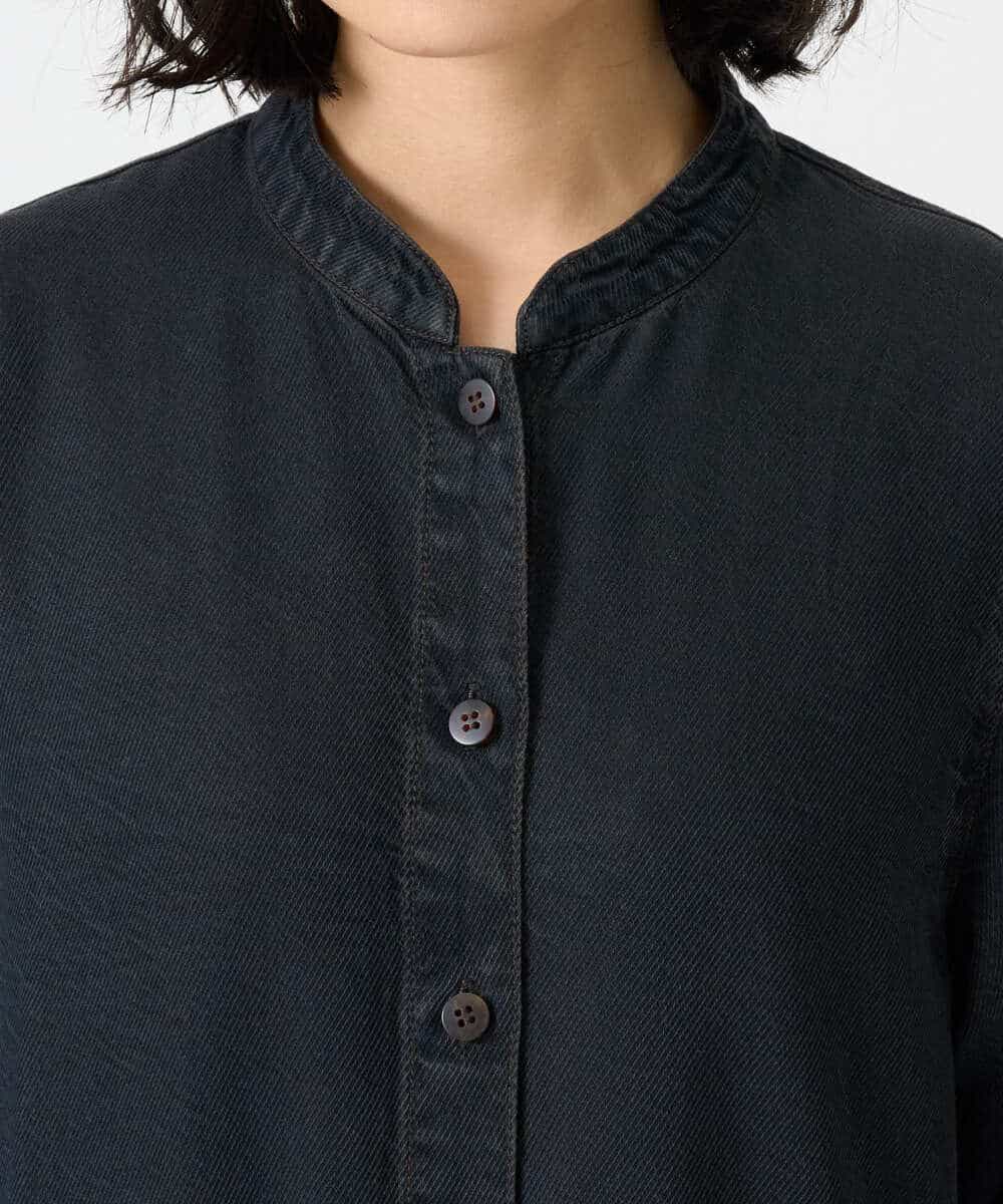 NHEAH37390 GIANNI LO GIUDICE(小さいサイズ)(メゾン ドゥ サンク) テンセルデニムヴィンテージワンピース ダークグレー