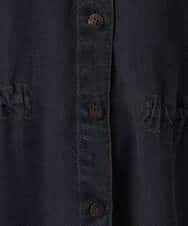 NHEAH37390 GIANNI LO GIUDICE(小さいサイズ)(メゾン ドゥ サンク) テンセルデニムヴィンテージワンピース ダークグレー