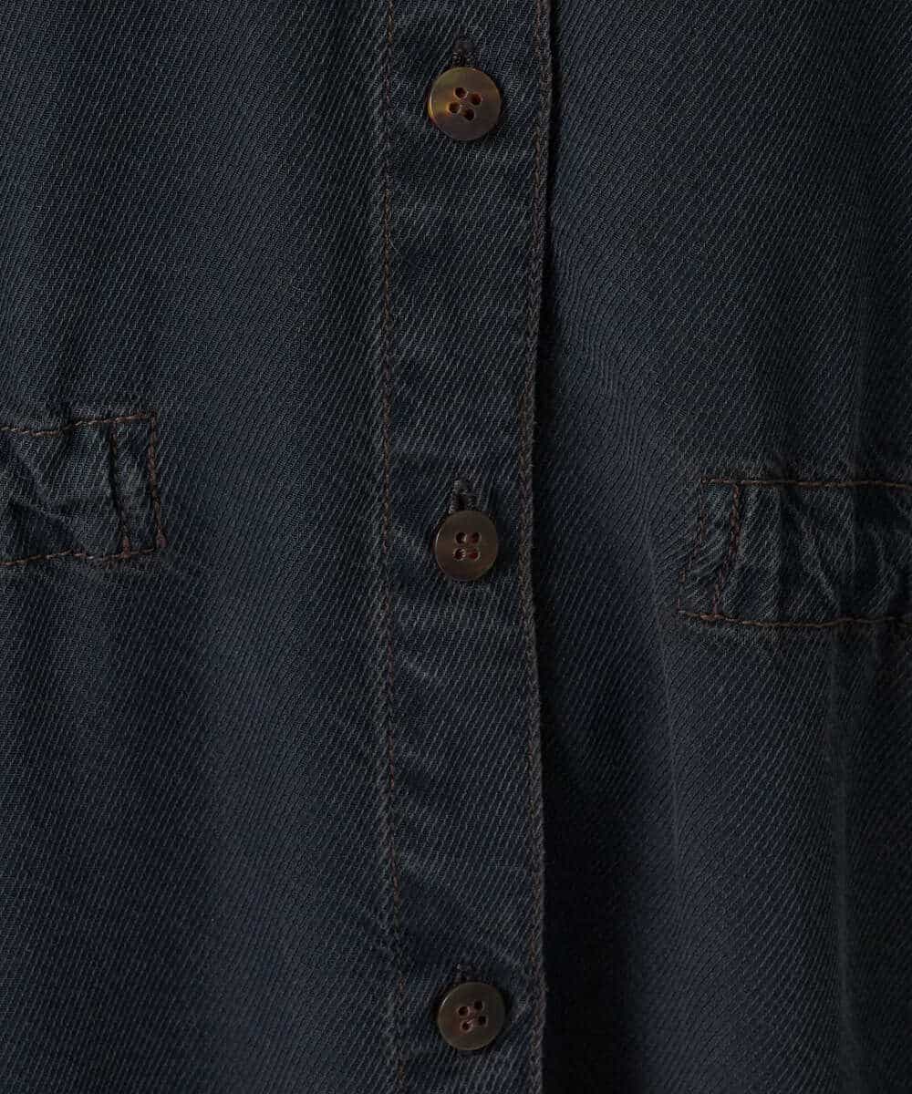 NHEAH37390 GIANNI LO GIUDICE(小さいサイズ)(メゾン ドゥ サンク) テンセルデニムヴィンテージワンピース ダークグレー