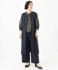 NHEAI83330 GIANNI LO GIUDICE(小さいサイズ)(メゾン ドゥ サンク) [セットアップ対応]デニムジャージージャンパースカート ネイビー