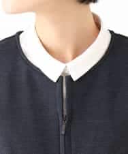 NHEAI83330 GIANNI LO GIUDICE(小さいサイズ)(メゾン ドゥ サンク) [セットアップ対応]デニムジャージージャンパースカート ネイビー