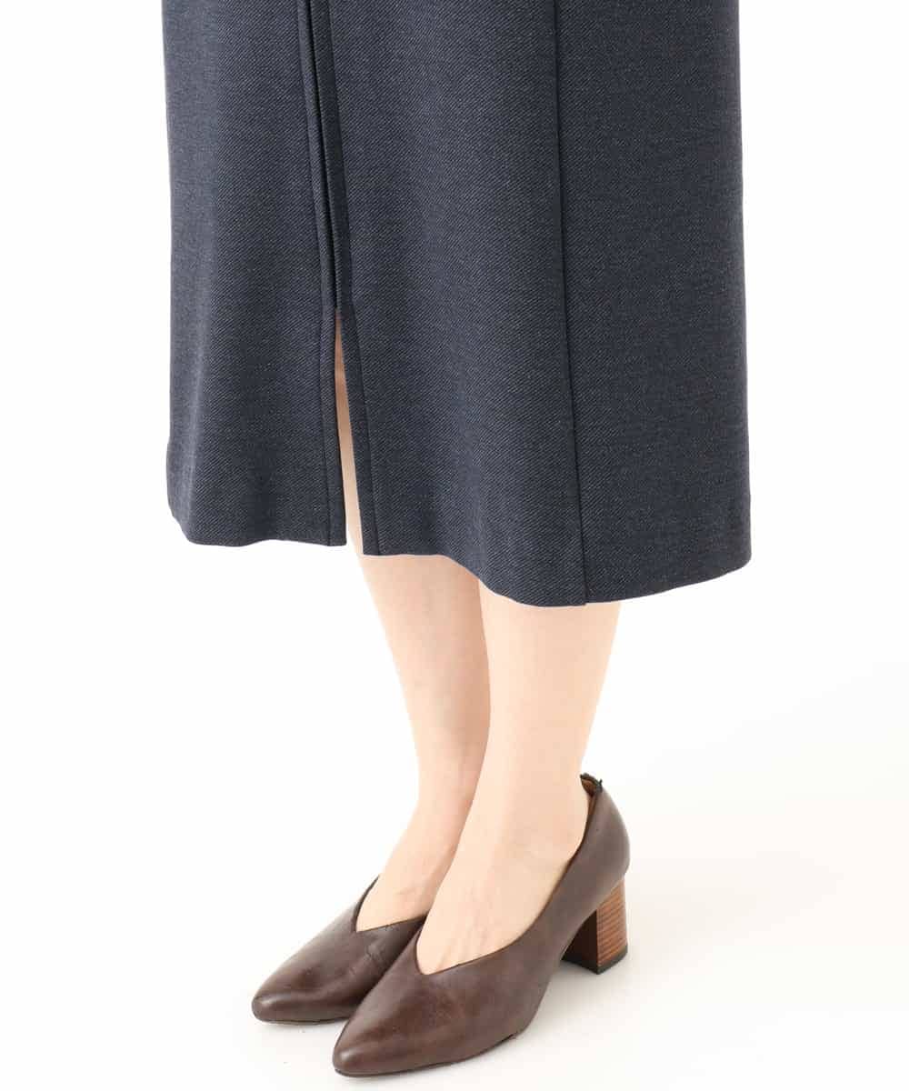 NHEAI83330 GIANNI LO GIUDICE(小さいサイズ)(メゾン ドゥ サンク) [セットアップ対応]デニムジャージージャンパースカート ネイビー