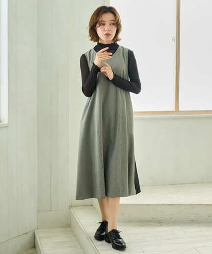 NHEAI89360 GIANNI LO GIUDICE(小さいサイズ) [セットアップ対応]チェック柄ジャンパースカート
