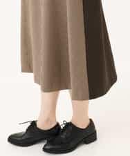 NHEAI89360 GIANNI LO GIUDICE(小さいサイズ)(メゾン ドゥ サンク) [セットアップ対応]チェック柄ジャンパースカート ブラウン系