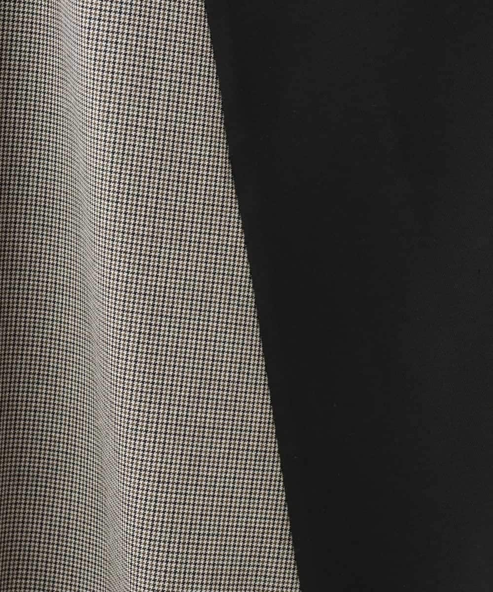NHEAI89360 GIANNI LO GIUDICE(小さいサイズ)(メゾン ドゥ サンク) [セットアップ対応]チェック柄ジャンパースカート ブラウン系