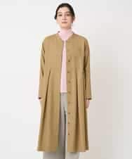 NHECF83390 GIANNI LO GIUDICE(小さいサイズ)(メゾン ドゥ サンク) ウール混デニム前開きワンピース ベージュ