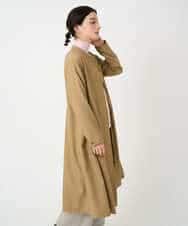 NHECF83390 GIANNI LO GIUDICE(小さいサイズ)(メゾン ドゥ サンク) ウール混デニム前開きワンピース ベージュ