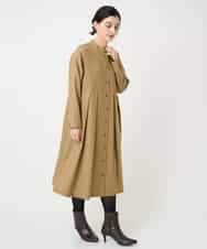 NHECF83390 GIANNI LO GIUDICE(小さいサイズ)(メゾン ドゥ サンク) ウール混デニム前開きワンピース ベージュ