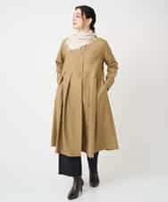 NHECF83390 GIANNI LO GIUDICE(小さいサイズ)(メゾン ドゥ サンク) ウール混デニム前開きワンピース ベージュ