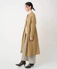 NHECF83390 GIANNI LO GIUDICE(小さいサイズ)(メゾン ドゥ サンク) ウール混デニム前開きワンピース ベージュ