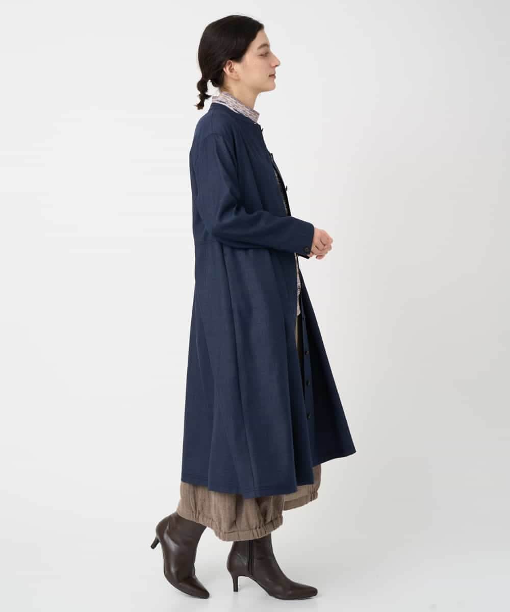 NHECF83390 GIANNI LO GIUDICE(小さいサイズ)(メゾン ドゥ サンク) ウール混デニム前開きワンピース ベージュ