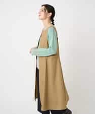 NHECF84360 GIANNI LO GIUDICE(小さいサイズ)(メゾン ドゥ サンク) ウール混デニム前後2WAYジャンパースカート ベージュ