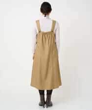 NHECF84360 GIANNI LO GIUDICE(小さいサイズ)(メゾン ドゥ サンク) ウール混デニム前後2WAYジャンパースカート ベージュ