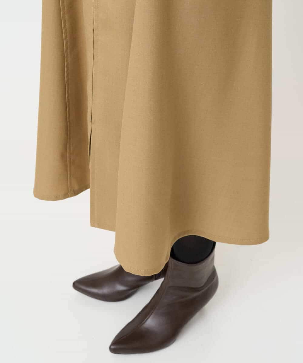 NHECF84360 GIANNI LO GIUDICE(小さいサイズ)(メゾン ドゥ サンク) ウール混デニム前後2WAYジャンパースカート ベージュ