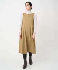 NHECF84360 GIANNI LO GIUDICE(小さいサイズ)(メゾン ドゥ サンク) ウール混デニム前後2WAYジャンパースカート ベージュ