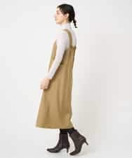 NHECF84360 GIANNI LO GIUDICE(小さいサイズ)(メゾン ドゥ サンク) ウール混デニム前後2WAYジャンパースカート ベージュ