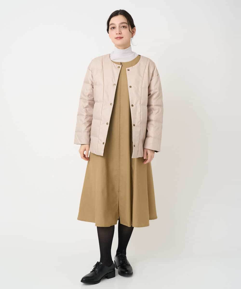 NHECF84360 GIANNI LO GIUDICE(小さいサイズ)(メゾン ドゥ サンク) ウール混デニム前後2WAYジャンパースカート ベージュ