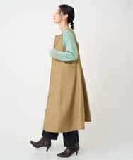 NHECF84360 GIANNI LO GIUDICE(小さいサイズ)(メゾン ドゥ サンク) ウール混デニム前後2WAYジャンパースカート ベージュ