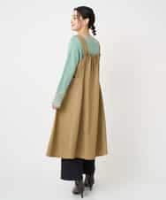 NHECF84360 GIANNI LO GIUDICE(小さいサイズ)(メゾン ドゥ サンク) ウール混デニム前後2WAYジャンパースカート ベージュ