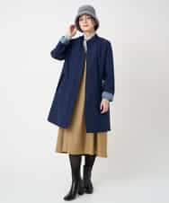 NHECF84360 GIANNI LO GIUDICE(小さいサイズ)(メゾン ドゥ サンク) ウール混デニム前後2WAYジャンパースカート ベージュ