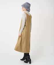 NHECF84360 GIANNI LO GIUDICE(小さいサイズ)(メゾン ドゥ サンク) ウール混デニム前後2WAYジャンパースカート ベージュ