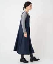 NHECF84360 GIANNI LO GIUDICE(小さいサイズ)(メゾン ドゥ サンク) ウール混デニム前後2WAYジャンパースカート ベージュ