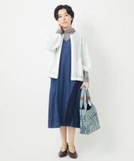 NHEEA32290 GIANNI LO GIUDICE(小さいサイズ)(メゾン ドゥ サンク) フリクションデニムジャンパースカート ネイビー