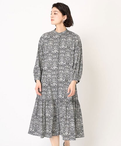 NHEEC81390 GIANNI LO GIUDICE(小さいサイズ) LIBERTYプリントシャツワンピース（LODDEN WOOD）