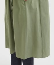 NHEEX83290 GIANNI LO GIUDICE(小さいサイズ)(メゾン ドゥ サンク) ソローナハイゲージギャザーシャツワンピース カーキ